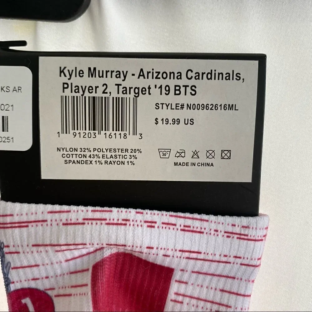 Arizona Cardinals NFL Kyler Murray #1 Strideline Socks